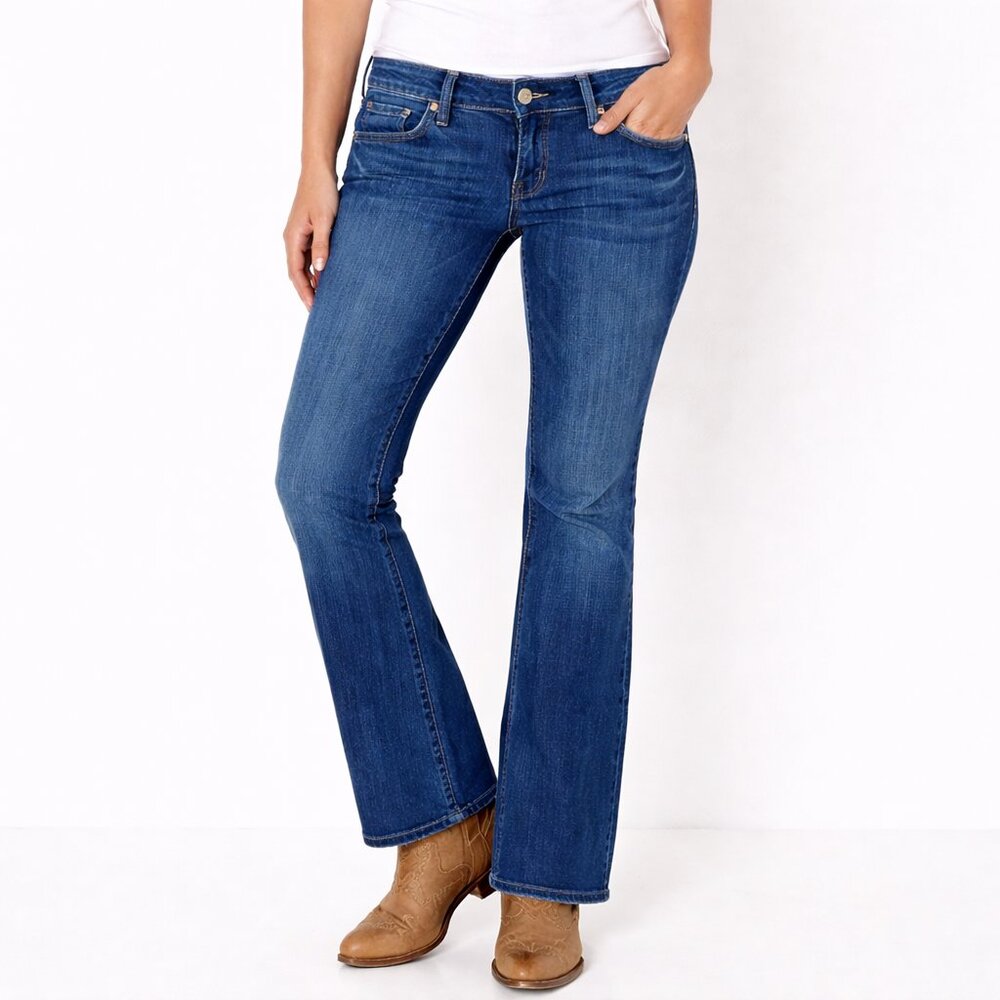 True Religion Becky Bootcut Jeans Lone Star Wash Size 27 Flap Pocket